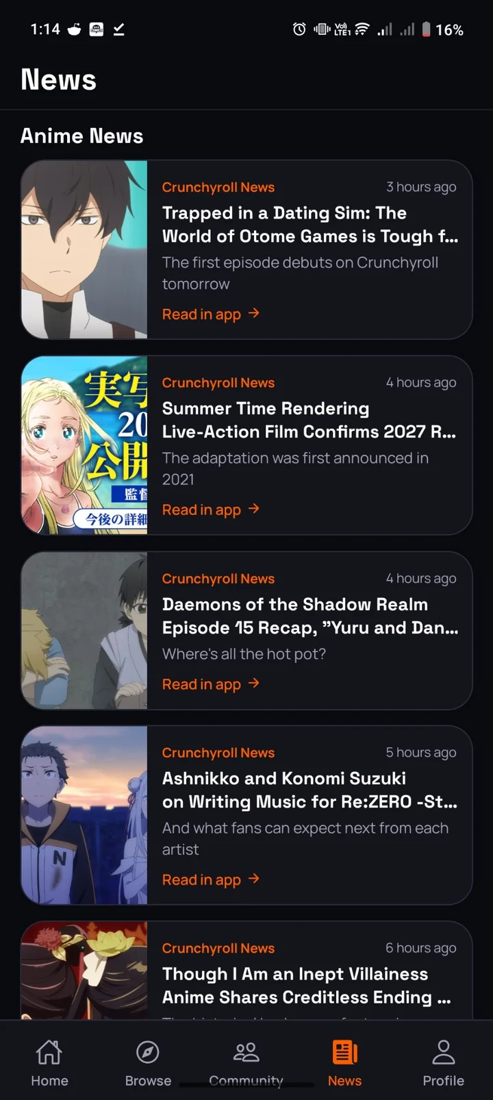Anime news